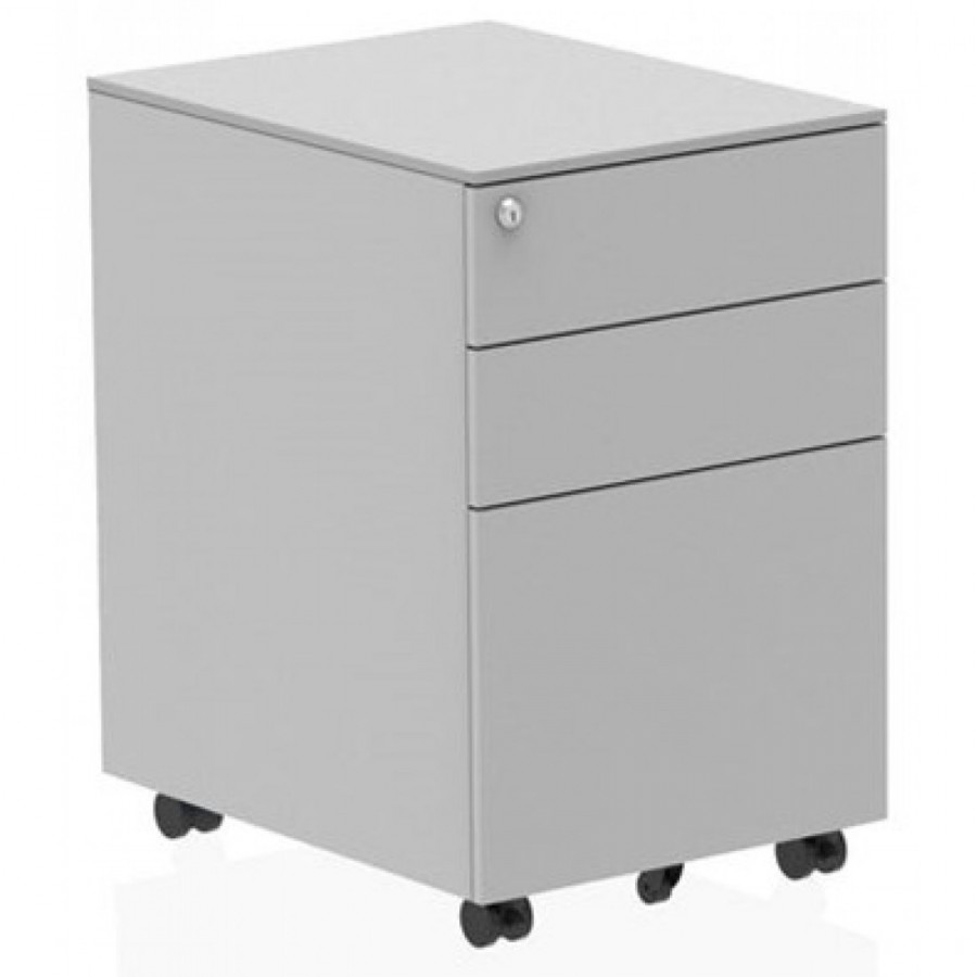 Rayleigh Steel 3 Drawer Lockable Mobile Pedestal